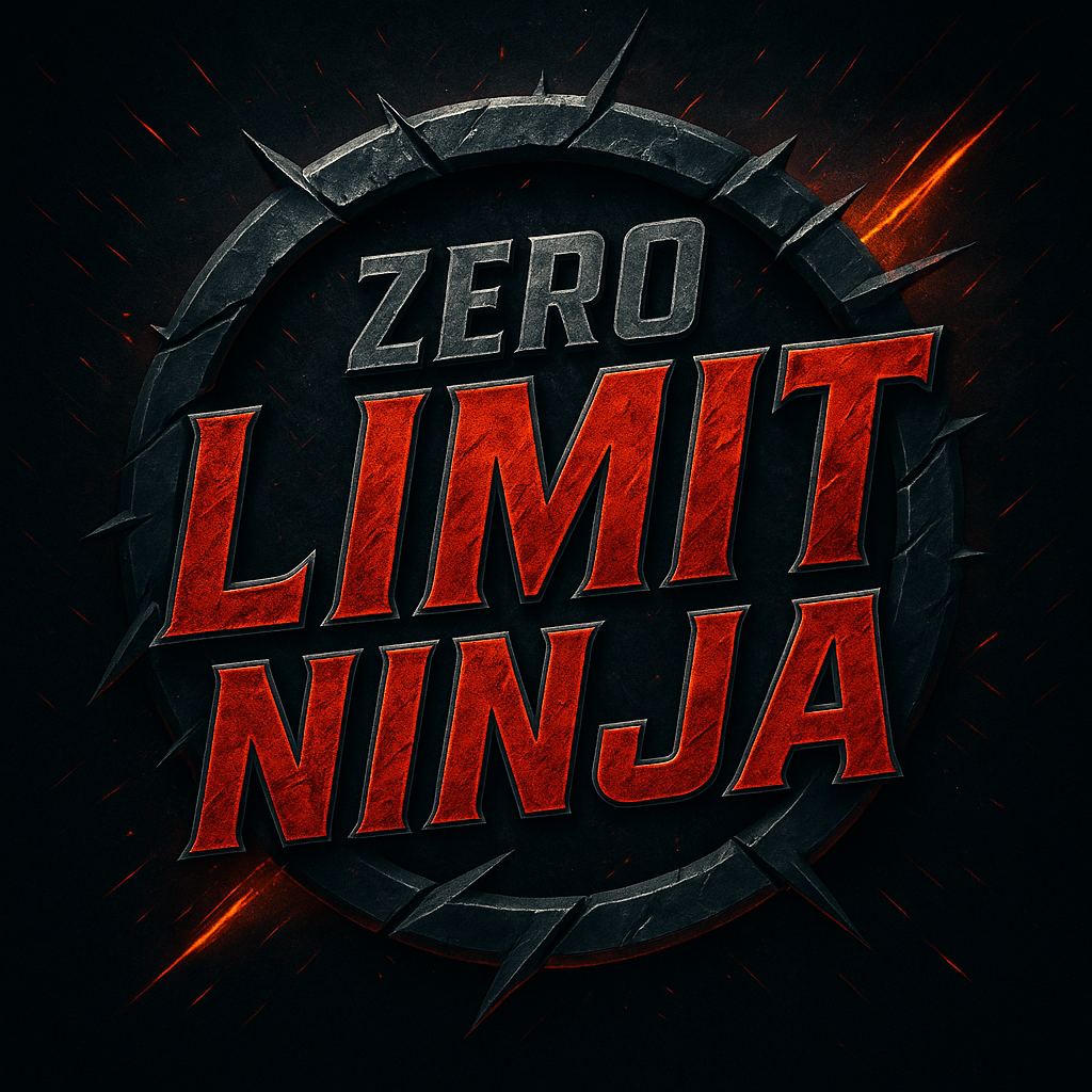 Zero Limit Ninja steel and red competition emblem
